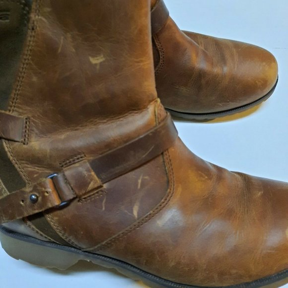 Teva "de la vina low" Boot Brown Leather Boots 6 - Picture 6 of 9